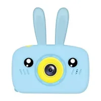 Дитячий акумуляторний фотоапарат DVR Baby Camera XL - 500R зайчик, Дитяча цифрова камера 7688 600mAh, цифровий фотоапарат для дітей Блакитний