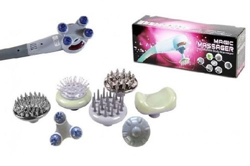 Ручний вібраційний масажер для всього тіла Maxtop MP-2239 magic massager 8 в 1