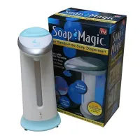 Автоматичний сенсорний дозатор Soap Magic для рідкого мила, сенсорна мильниця 300 мл безконтактний диспансер для антисептика на батарейках Білий