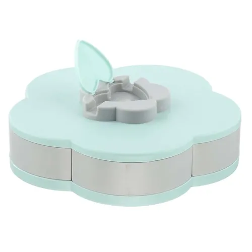 Вращающаяся складная одноярусная конфетница Flower Candy Box, Манежница для конфет и фруктов с подставкой под телефон, Тарелка для закусок 5 отсеков