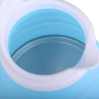 Електричний чайник складаний C автовідключенням Electric Kettle 0,5 л, дорожній силіконовий електрочайник, портативний електро міні-чайник Синій