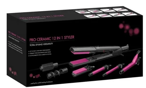 Мультистайлер для укладання волосся Umate pro Ceramic 12 In 1 Styler, Випрямляч випрямляч плойка для завивки і випрямлення волосся зі змінними насадками