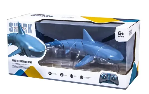 Розумна Іграшкова Акула на радіокеруванні Shark T11 з пультом, Інтерактивна радіокерована дитяча плаваюча рибка на акумуляторі