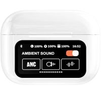 Бездротові вакуумні навушники TWS AirPods A9 PRO 2 Bluetooth в кейсі з сенсорним дисплеєм, навушники-гарнітура Вкладиші блютуз з шумозаглушенням