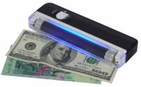 Ультрафіолетовий портативний ручний детектор валют DL01 DL-01, Кишеньковий детектор для перевірки справжності купюр і банкнот з ліхтариком Чорний