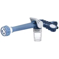 Универсальный распылитель воды Ez Jet Water Cannon, многофункциональный распрыскиватель, водомет, насадка на шланг с отсеком для моющих средств