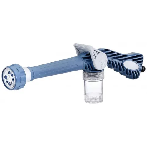 Универсальный распылитель воды Ez Jet Water Cannon, многофункциональный распрыскиватель, водомет, насадка на шланг с отсеком для моющих средств