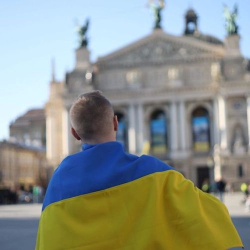 Великий тканинний прапор України 145х90 см жовто-синій, український з кишенею для флагштока на стіну, держак, жовтий з синім 145 х 90 BookOpt габардин
