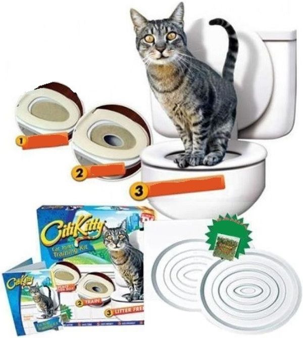 Набір для привчання кішки до туалету Citi Kitty Cat Toilet Training Kit, система привчання кішок до унітазу CitiKitty
