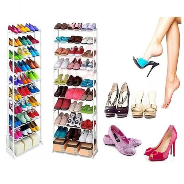 Органайзер, полиця для взуття Amazing Shoe Rack металева на 30 пар
