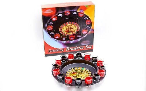 Алкогольна рулетка зі стопками Drinking Roulette Set i3 - 90 алко рулетка на 16 чарок, Алкорулетка