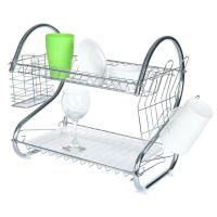 Сушарка для посуду з нержавіючої сталі Kitchen Storage Rack 8051 стійка, Полиця, органайзер для зберігання