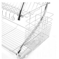 Сушарка для посуду з нержавіючої сталі Kitchen Storage Rack 8051 стійка, Полиця, органайзер для зберігання