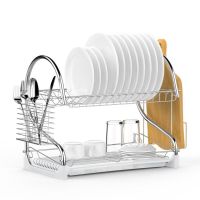 Сушарка для посуду з нержавіючої сталі Kitchen Storage Rack 8051 стійка, Полиця, органайзер для зберігання
