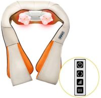 Роликовий масажер для шиї, плечей і спини Massager of Neck Kneading з прогріванням і пультом, шиацу, на плечі
