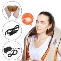 Роликовий масажер для шиї, плечей і спини Massager of Neck Kneading з прогріванням і пультом, шиацу, на плечі