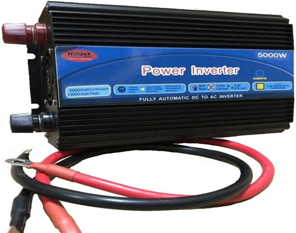 Автомобільний перетворювач напруги Wimpex 12v - 220v 5000W авто інвертор C Led дисплеєм