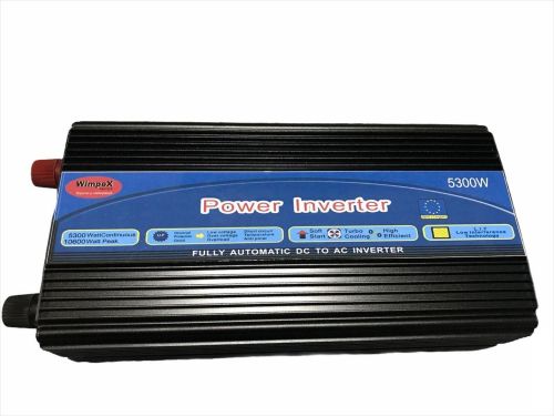 Автомобільний перетворювач напруги Wimpex 24V - 220V 5300w авто інвертор C Led дисплеєм