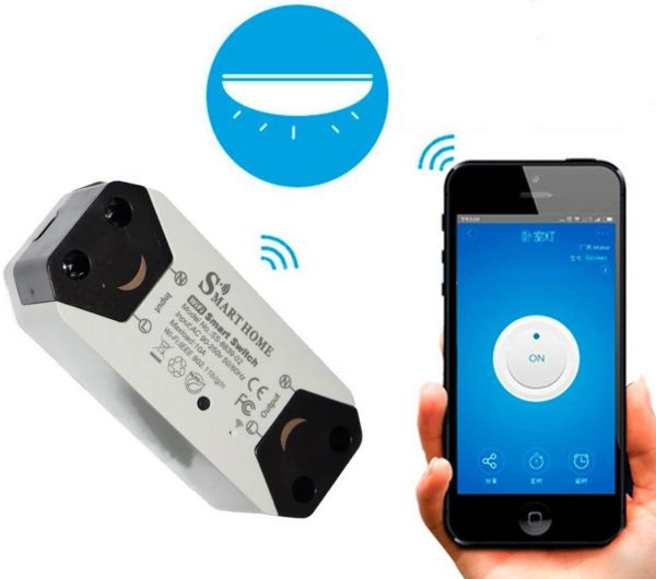 Бездротовий WiFi вимикач Smart Breaker Home SS-8839-02 розумне wi-fi релле 220V 10A / 2200W