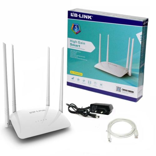 Бездротовий маршрутизатор (Wi-fi роутер) LB-Link BL-WR450H WiFi White на 4 антени і 2 USB порту