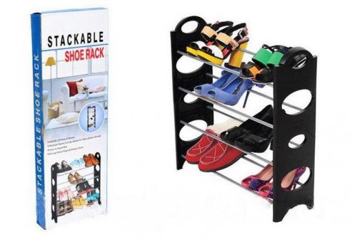 Полиця для взуття Stackable Shoe Rack стійка органайзер для взуття