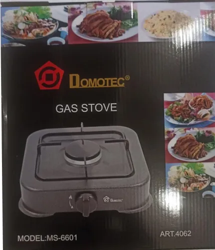 Настільний газовий таганок плита Domotec MS-6601 на 1 конфорку, газова плита