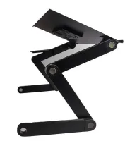 Складной столик трансформер для ноутбука Laptop Table T8 с USB-охлаждением и подставкой для мышки, Раскладной стол для ноутбуков с вентилятором