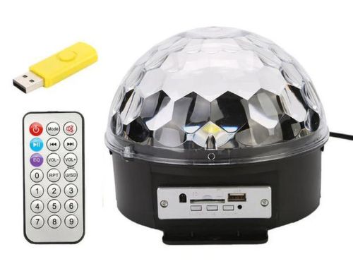 Світломузика диско куля C Bluetooth Magic Ball Music XXB 01 / M6 обертовий MP3 плеєр з пультом