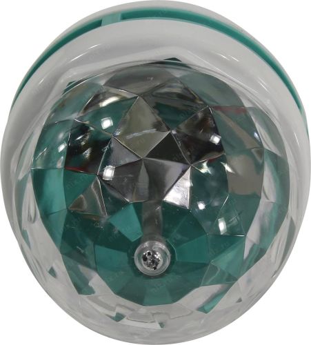 Світлодіодна обертається LED лампа для вечірок Ly-399 Диско лампочка E27 з патроном в розетку 220V