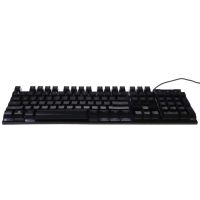 USB дротова геймерська комп'ютерна клавіатура Landslides KR - 6300 з RGB Led підсвічуванням ATLANFA AT-6300, повнорозмірна мембранна Чорна
