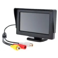Монітор автомобільний TFT LCD екран 4,3 "дисплей LCD 4.3' для Камери заднього виду в автомобіль, Автомонітор на ніжці Дисплей 320х240 в машину Чорний