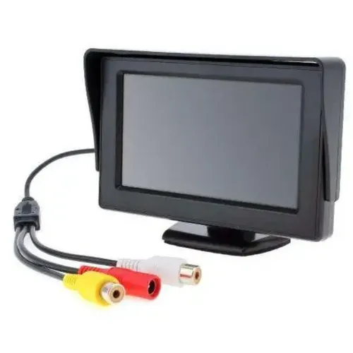 Монітор автомобільний TFT LCD екран 4,3 "дисплей LCD 4.3' для Камери заднього виду в автомобіль, Автомонітор на ніжці Дисплей 320х240 в машину Чорний