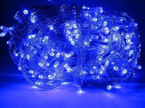 Внутренняя гирлянда Нить Синяя 35 м 500 диодов 4950 светодиодная гирлянда Xmas LED 500 B-1 35м