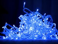 Внутренняя гирлянда Нить Синяя 35 м 500 диодов 4950 светодиодная гирлянда Xmas LED 500 B-1 35м