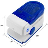 Бездротовий пульсоксиметр Pulse Oximeter FingerTec SP02 на кінчик пальця для вимірювання пульсу сатурації кисню Пульсометр на палець з LCD дисплеєм