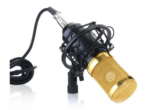 Професійний студійний мікрофон з фільтром Music D. J. M-800U, спрямований конденсаторний мікрофон для пк NW-800U зі стійкою і вітрозахистом