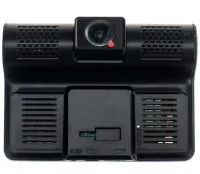 Автомобільний відеореєстратор DVR T655 HDR LCD 4 " Full Hd 3 камери, авторегістратор з камерою заднього виду з автономним живленням і датчиком удару