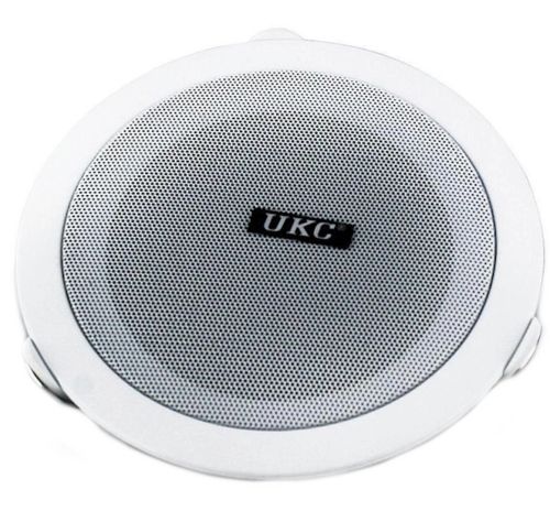 Стельові динаміки UKC CS-5500BM 6W водостійка стельова акустика стерео колонка для врізного монтажу в стелю CS 5500 5,5 " для дому Біла