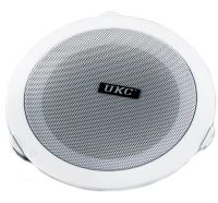 Стельові динаміки UKC CS-8500BM 20W водостійка стельова акустика стерео колонка для врізного монтажу в стелю CS 8500 8,5 " для дому Біла