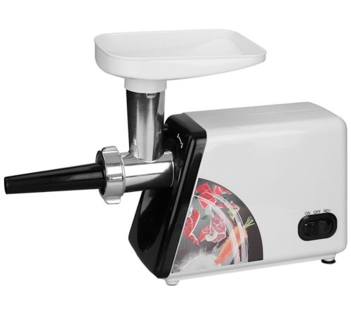 Кухонна електрична м'ясорубка Bitek BT-3367 3200W з насадками для ковбас і кебе і штовхачем, Побутова електром'ясорубка Вітьок 3200вт Біла