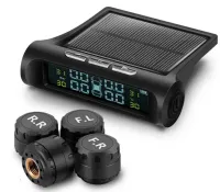 Внешние датчики давления в шинах универсальные TPMS+SOLAR система контроля и температуры давления в шинах с солнечной панелью и цифровым ЖК-дисплеем, 