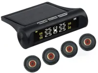 Внешние датчики давления в шинах универсальные TPMS+SOLAR система контроля и температуры давления в шинах с солнечной панелью и цифровым ЖК-дисплеем, 
