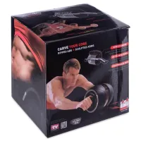 Ролик для преса з килимком U-Power AB-Carver Pro з поворотним механізмом, гімнастичний тренажер одинарне колесо для тренування м'язів + килимок
