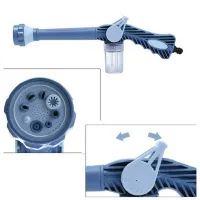 Универсальный распылитель воды Ez Jet Water Cannon, многофункциональный распрыскиватель, водомет, насадка на шланг с отсеком для моющих средств