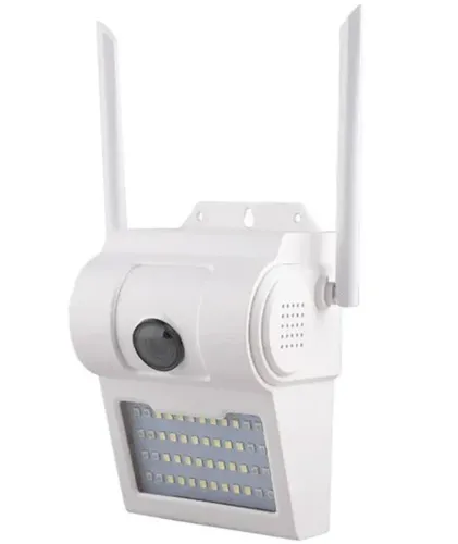 Уличная IP камера видеонаблюдения UKC CAMERA D2 Wi-Fi 2mp с прожектором и удаленным доступом, Камера интерком iCSee с динамиком и микрофоном Белая