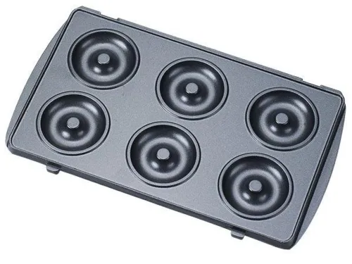 Електрична сендвичница бутербродниця мультипекарь 6 в 1 Domotec MS - 7706 1000W зі знімними формами гриль, вафельниця, Горішниця 1000 Вт Електрогриль