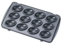 Електрична сендвичница бутербродниця мультипекарь 6 в 1 Domotec MS - 7706 1000W зі знімними формами гриль, вафельниця, Горішниця 1000 Вт Електрогриль