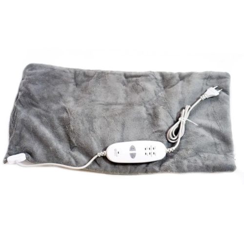 Заспокійлива масажна нагрівальна грілка накидка Massaging Weighted Heating Pad для всього тіла Теплова флісова електрогрілка плед із підігрівом, що заспокоює