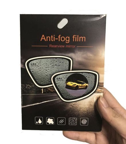 Автомобільна захисна водовідштовхувальна плівка антидощ наклейка Anti-Fog Film 145x100 мм антитуман на бічні дзеркала для авто 2 шт, Безбарвна