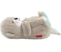 Светящаяся дышащая Выдра Fisher Price FXC66 30 см с дыханием для сна детей, мягкая плюшевая игрушка музыкальный ночник от батареек Серая